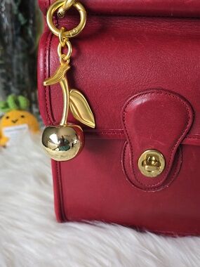 Golden Cherry PURSE Charm NWOT